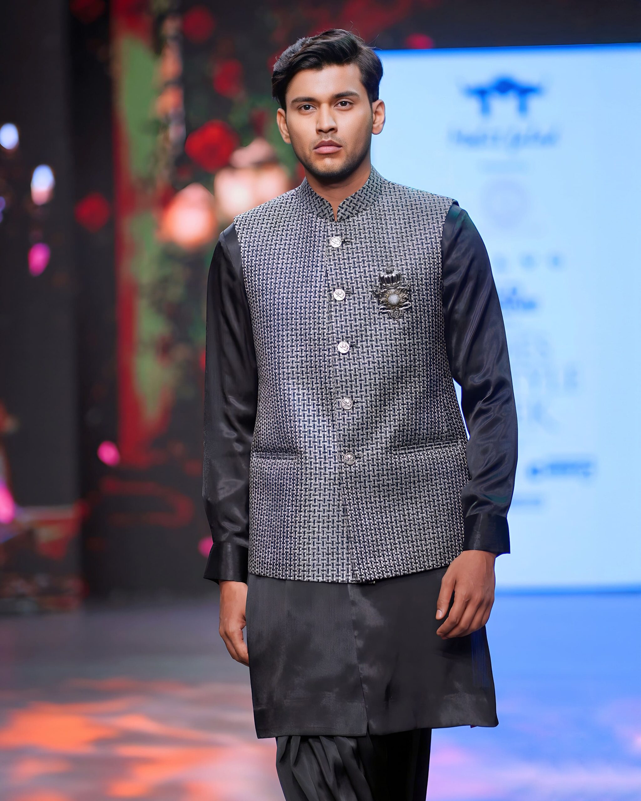 Retro pathani with nehru jacket