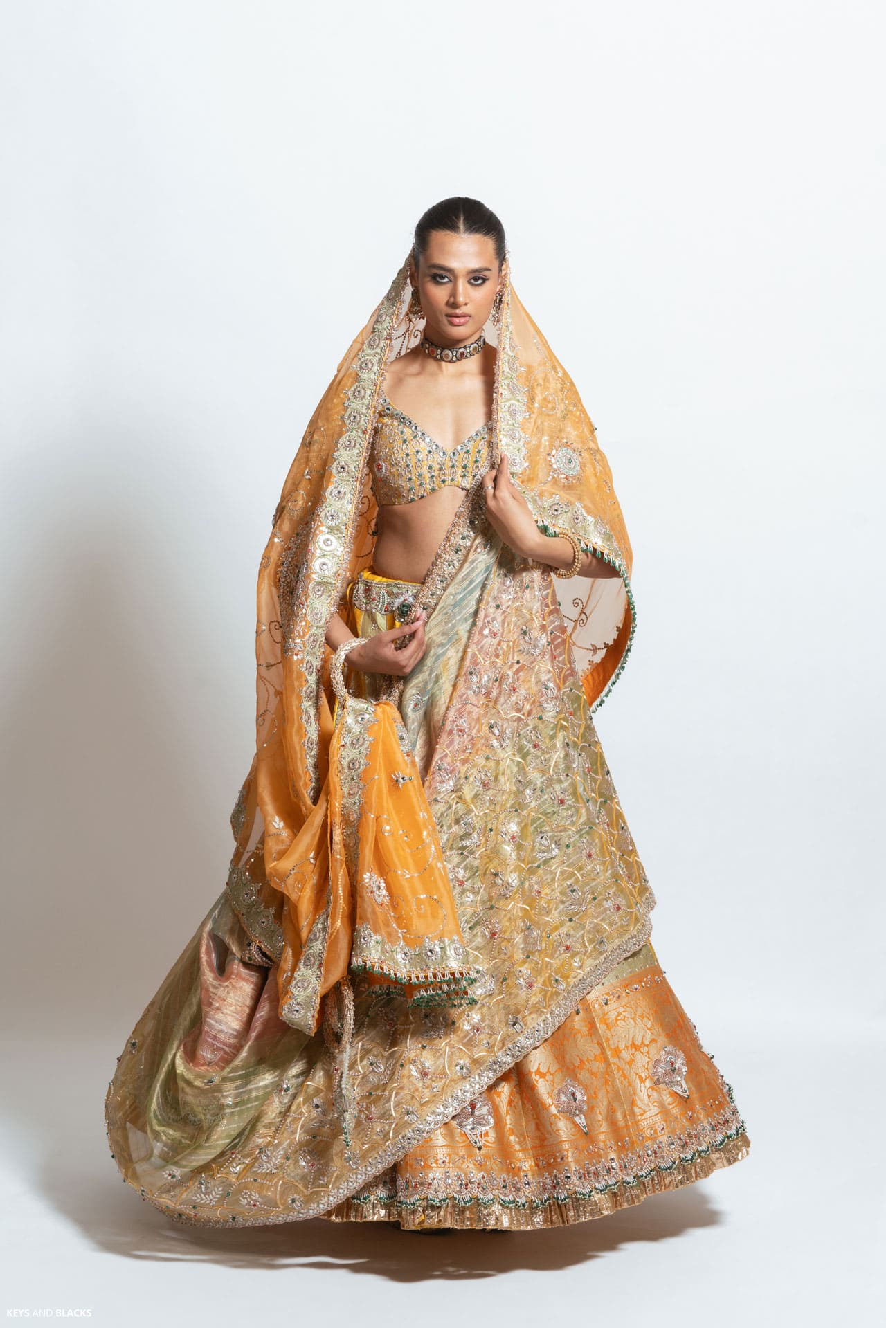 The Baraat of Blossoms Lehenga