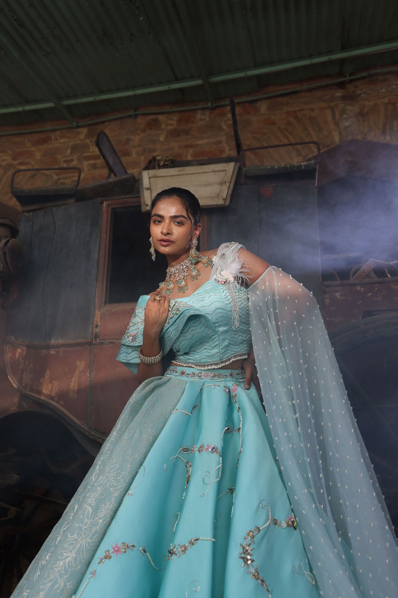 The Aqua Éclat Bridal Gown